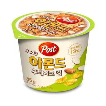 동서식품 포스트 <b>아몬드</b> <b>후레이크</b> 컵 35g