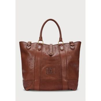 폴로랄프로렌 폴로 랄프 로렌 헤리티지 가죽 토트백 갈색 7285558