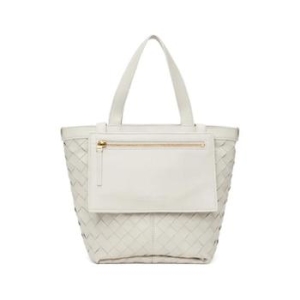 보테가베네타 화이트 스몰 플립 플랩 토트백 232798F049000_이미지