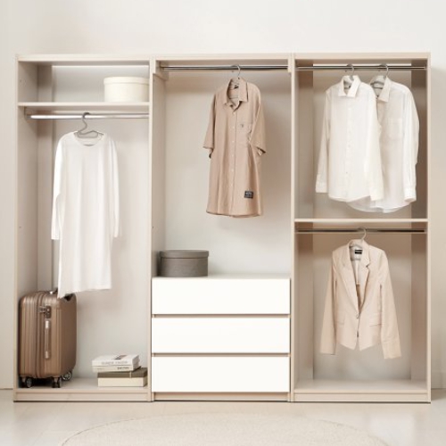 BIF보루네오 리타 시스템행거 드레스룸 Q세트 2400_이미지