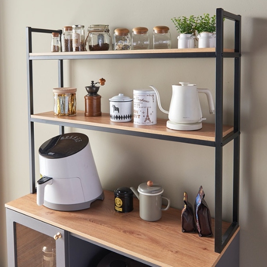 나무뜰 카덴 수납 렌지대 상부장 세트 1000_이미지