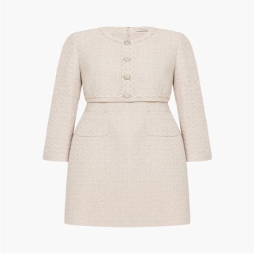 케네스레이디 E017 루프 테이프 트위드 원피스 EGOPOL9900_이미지