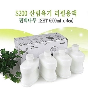 숲에서 S200 산림욕기 편백 피톤치드 리필액 600ml 4통세트_이미지