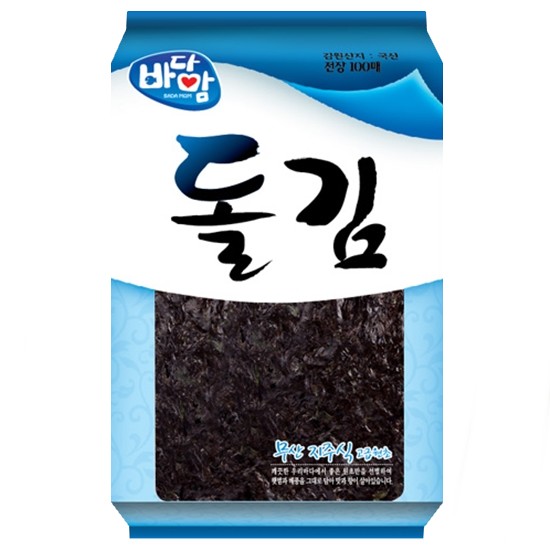 대진식품 바다맘 완도 무산지주식 돌김 100장 (1개)_이미지