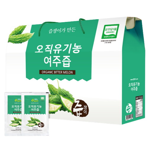 굿모닝비엔에프 즙쟁이 오직 유기농 여주즙 80ml 30포 (4개)_이미지