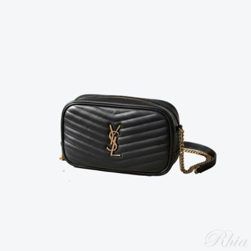 생로랑 모노그램 퀼팅 루 미니 블랙 크로스백 748849 DV707 1000 151012075_이미지