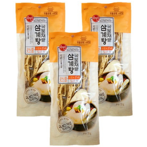 수빈유통 수빈 삼계탕 재료 국내산 70g (3개)_이미지