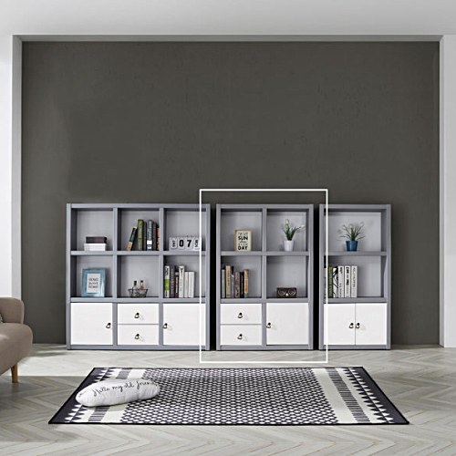 로쏘 안스 3단 수납 책장 (81cm)_이미지