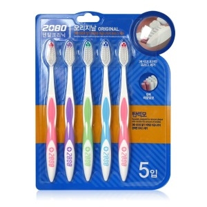 애경 2080 덴탈크리닉 오리지널 탄력모 칫솔 (30개)