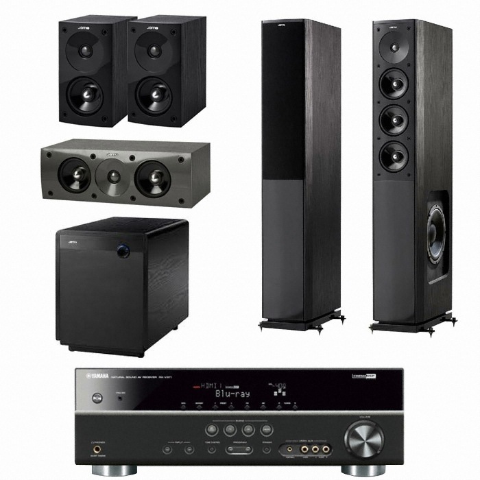 야모 S608 5.1채널 + 야마하 AV리시버 (RX-V371, SUB-300)