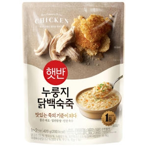 CJ제일제당 햇반 누룽지닭백숙죽 420g (6개)_이미지