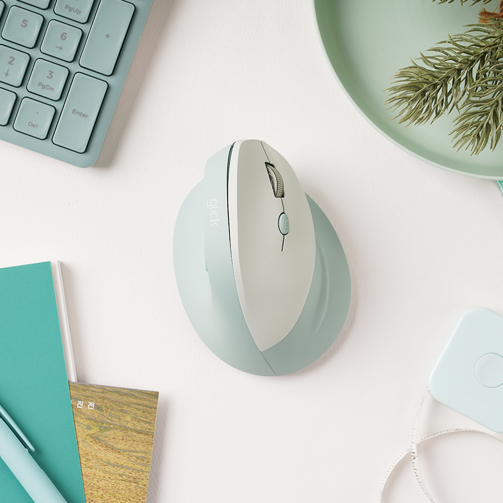 지클릭커 오피스프로 OPV10 크루아상 무선 (그린)_이미지