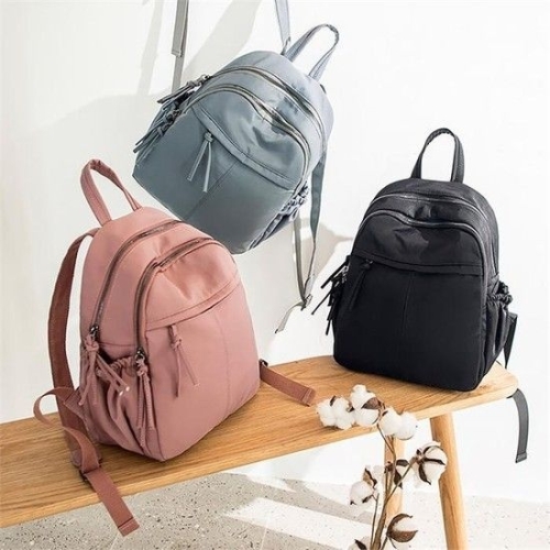 Rly 여자 파스텔 대학생 예쁜 미니 백팩 개강룩 주름포켓 9603419
