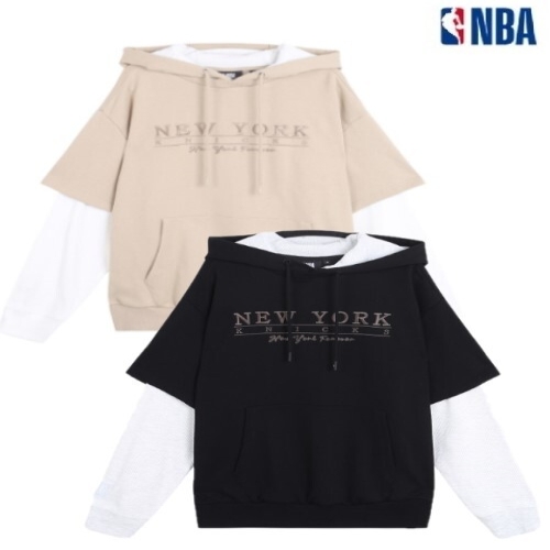 닉스 유성점 NBA 남녀공용 뉴욕 레이어드 후드 티셔츠 N223TH035Z_이미지