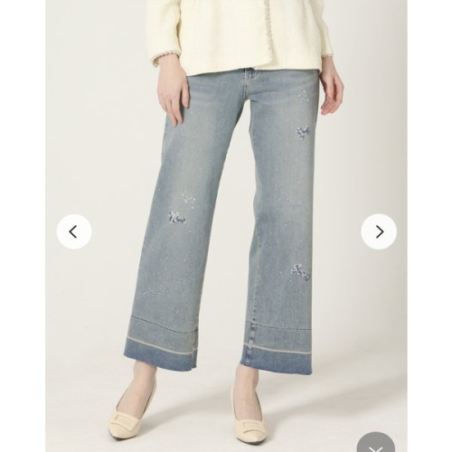 손정완 진주 비딩 데님팬츠ZJL5151112_이미지