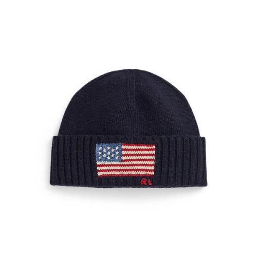  폴로랄프로렌 남성 플래그 인타르시아 울 블렌드 비니 MAPOHGS0J422421410