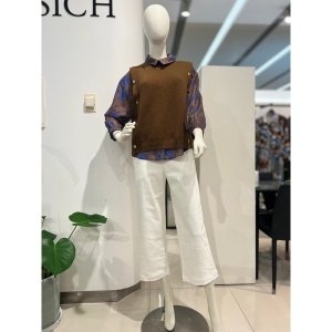 안지크 니트베스트 니트조끼 라운드넥조끼 AJ4KV5110_이미지