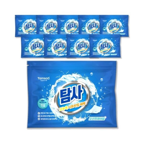 탐사 고농축 시트타입 세제 오션프레쉬향 15매이미지입니다. 누르면 해당 게시물로 새창이동합니다.