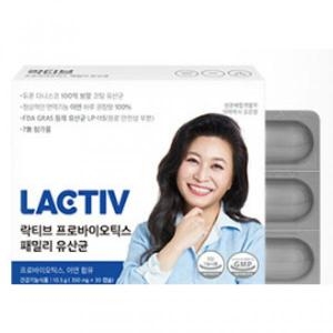 락티브 프로바이오틱스 패밀리 유산균 30캡슐 (12개)_이미지
