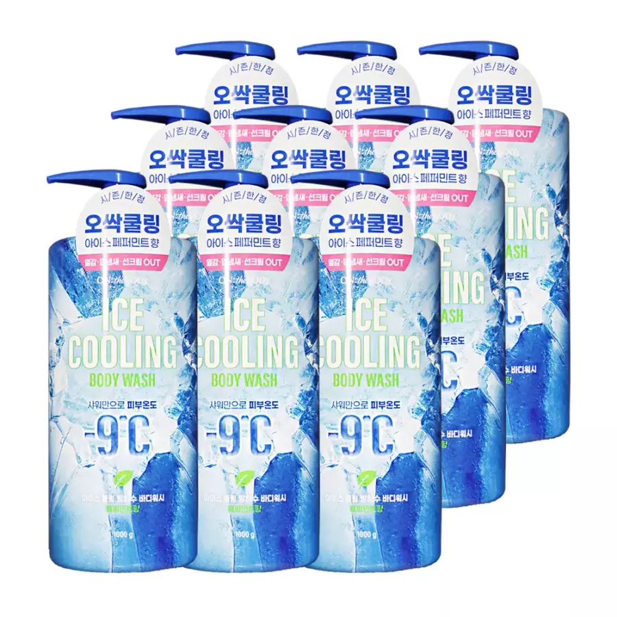온더바디 아이스쿨링 바디워시 페퍼민트향 943ml (9개)_이미지