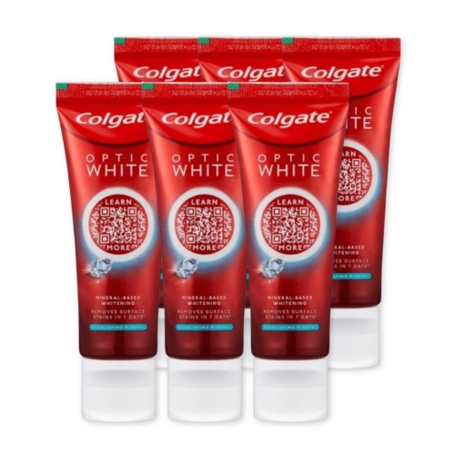 콜게이트 옵틱화이트 엑스폴리에이팅 치약 100g (6개)_이미지