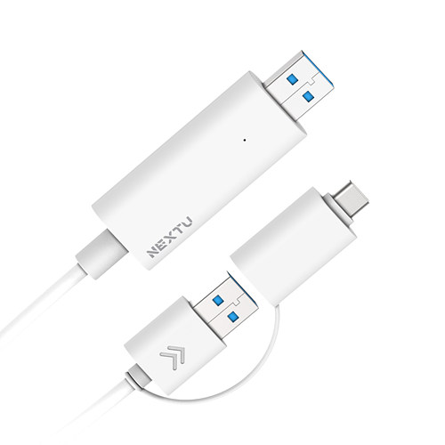 이지넷유비쿼터스 NEXTU 크리단 USB 3.0 Type A+C KM 케이블 (2m)_이미지