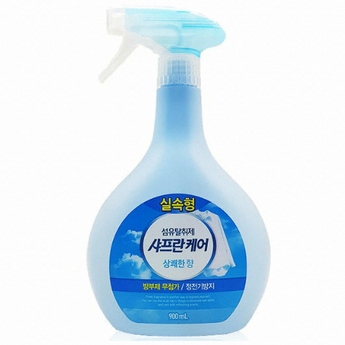 샤프란케어 섬유탈취제 상쾌한향 900ml이미지입니다. 누르면 해당 게시물로 새창이동합니다.
