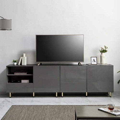 네시스 레띠 키높은 거실장세트 2400_이미지