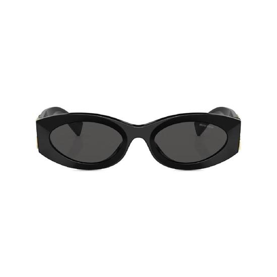 미우미우 글림스 타원형 프레임 선글라스 SMU11W1AB5S0