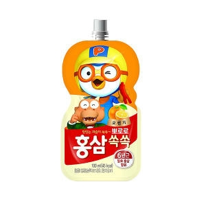 건강마을 팔도 뽀로로 홍삼쏙쏙 오렌지 100ml (1개)_이미지