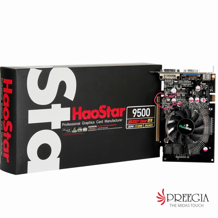 HAOSTAR 지포스 9500GT Ostar 번개 D2 512MB 잘만_이미지