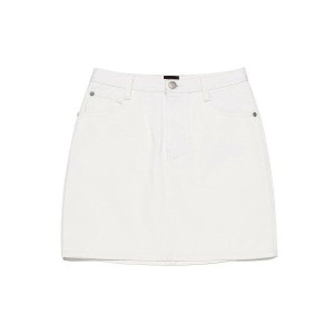 LEE 우먼 데님 미니 스커트 화이트 LE2401SR70WH_이미지
