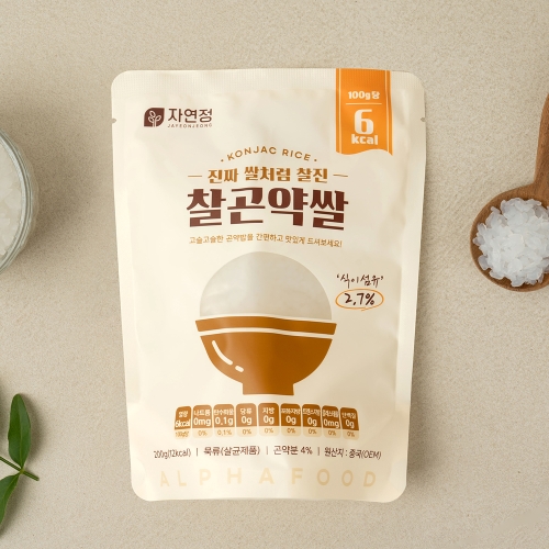 알파푸드 자연정 찰곤약쌀 200g (15개)