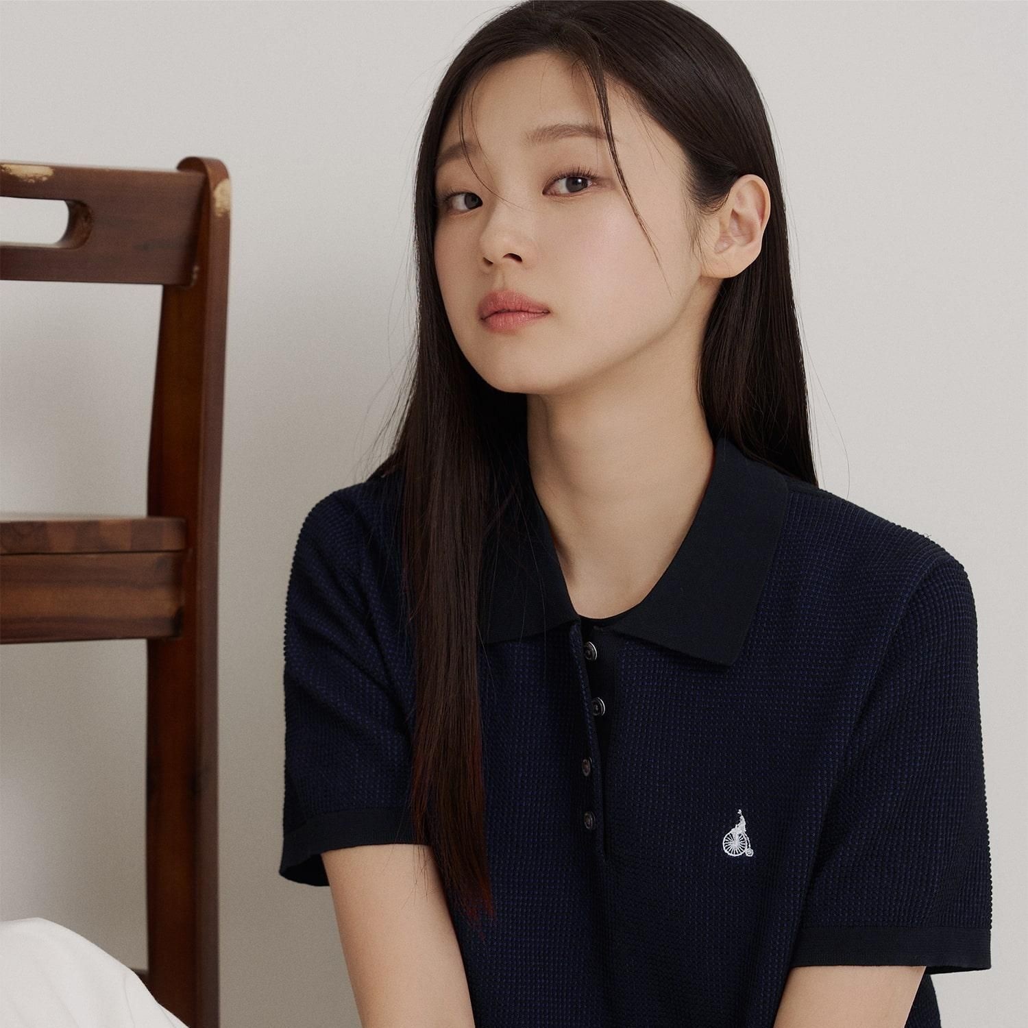 레이디스 솔솔 칼라넥 스웨터 블랙 BF6451C015