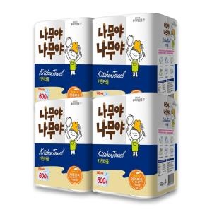 미래생활 나무야나무야 키친타월 150매 (4입) (4팩(16입))
