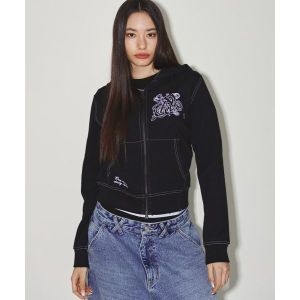 닉스 엔와이엑스엑스 X BURST INTO ROSE HOOD ZIP-UP BLACK NX24HHHZ01BK 130323