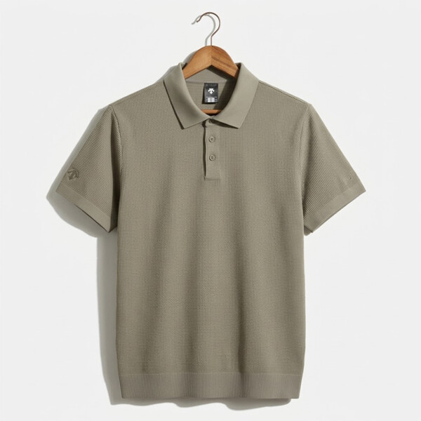 데상트 듀얼리스 니트 폴로 반팔 티셔츠 SR121DPS32