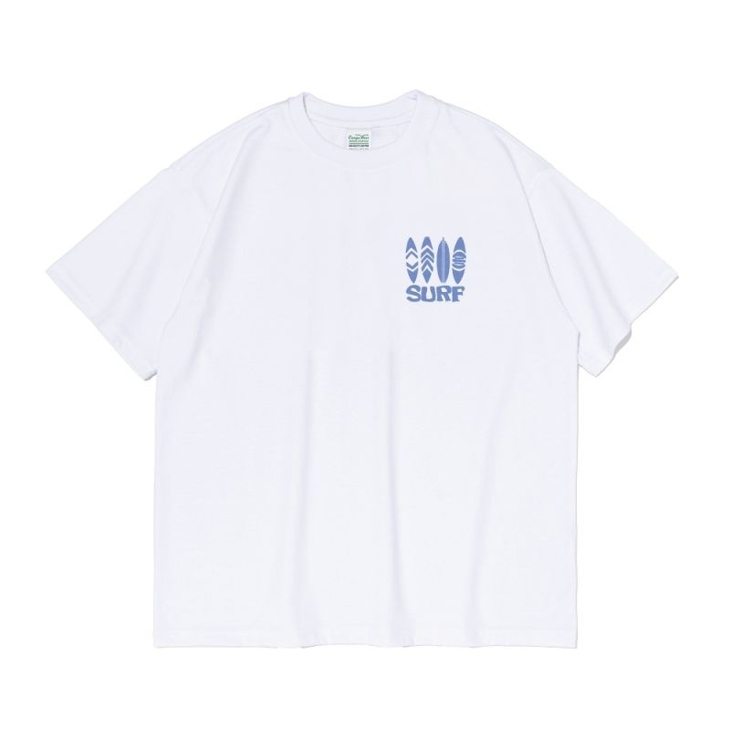 트래블 TRAVEL LINE SURF SHORT-S리 LEEVE T-SHIRT WHITE black CB25SF0901 9..