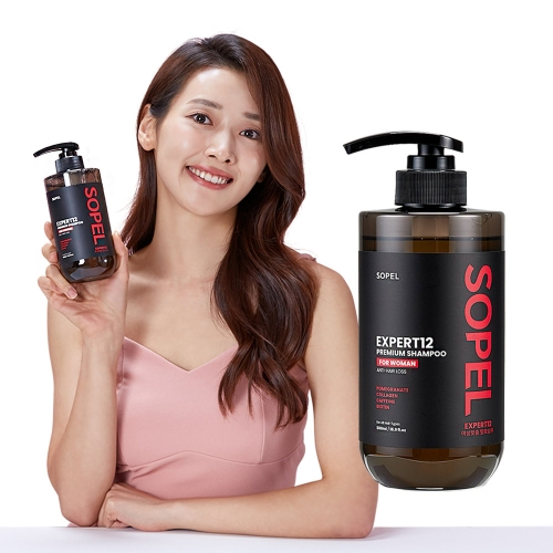 엑스퍼트12 여성맞춤 프리미엄 탈모샴푸 500ml