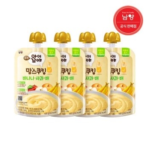 남양유업 맘스쿠킹 바나나 사과 배 100g (4개)