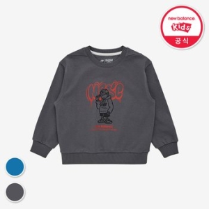 뉴발란스 키즈 STREET CREW_일러스트 아동 스웻셔츠 NK9CF1207U