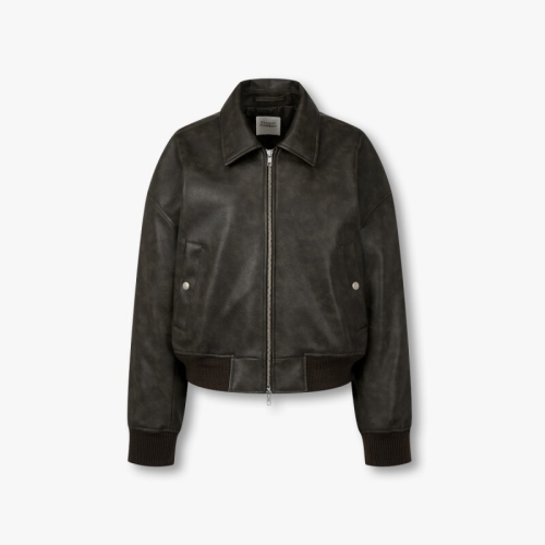 스튜디오톰보이 여성 신세틱 레더 블루종 점퍼 9176161971_이미지