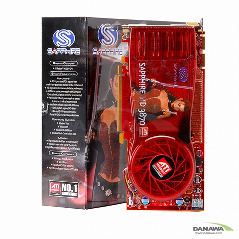 SAPPHIRE �󵥿� HD 3870 DDR4 512MB �̿���