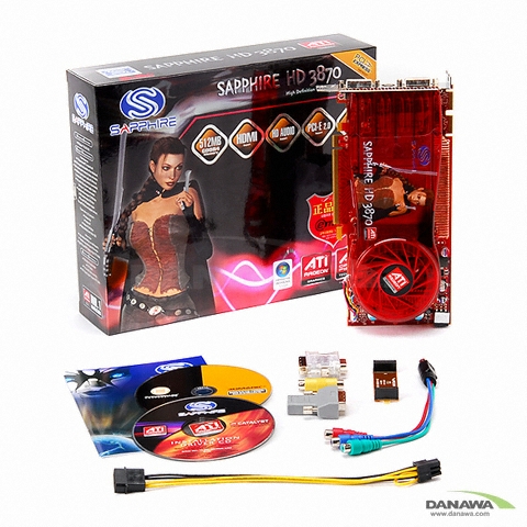 SAPPHIRE �󵥿� HD 3870 DDR4 512MB �̿���