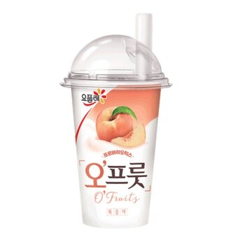 빙그레 <b>요플레</b> 오프룻 복숭아 180ml
