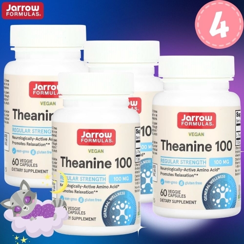 자로우포뮬러스 테아닌 100mg 60캡슐 (4개)_이미지