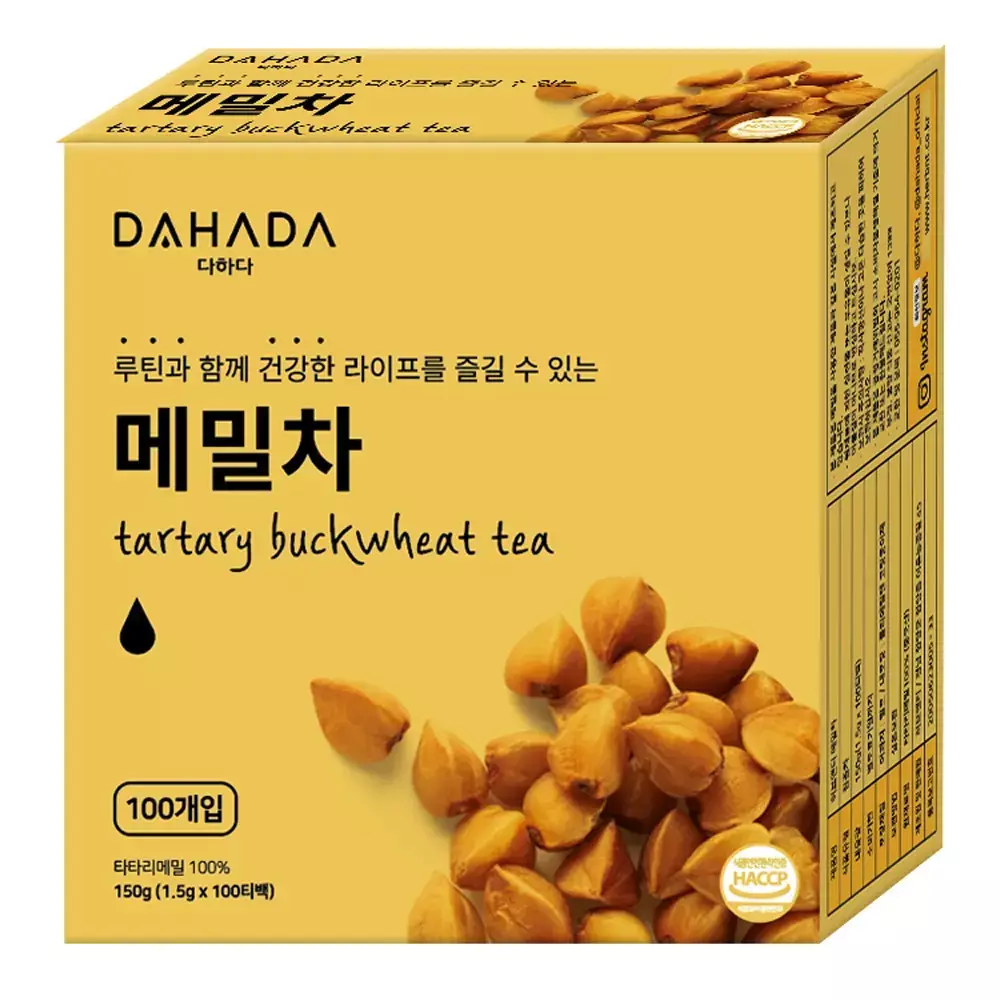 허브앤티 다하다 메밀차 100티백이미지입니다. 누르면 해당 게시물로 새창이동합니다.