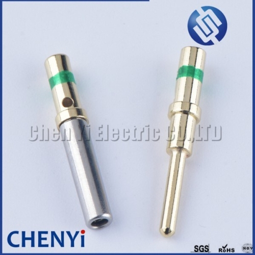 시리즈 50/100 Pcs Deutsch DT 1.5mm 암수 핀 0460-215-1631 금도금 스테인레스 스틸 압착 솔리드 터미널_이미지