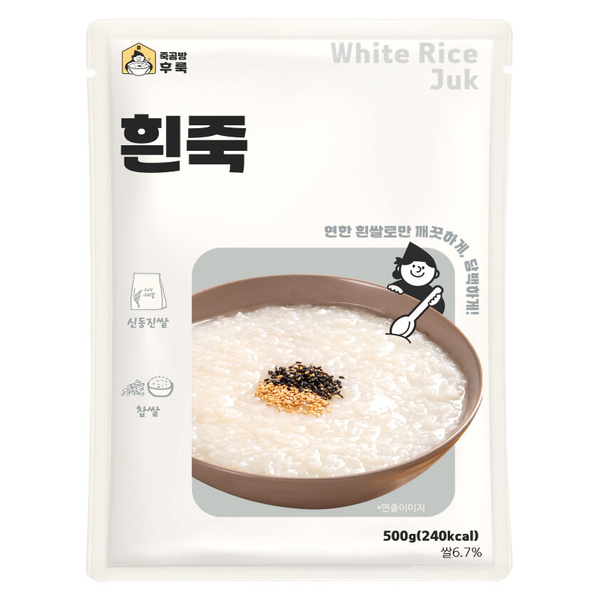 새싹푸드 죽공방후룩 흰죽 500g (1개)_이미지