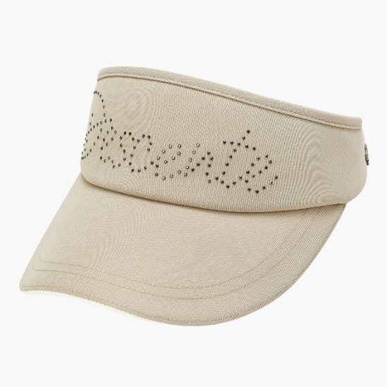 데상트골프 샤이니 포인트 선바이저 DR12WFSV13-BEGG